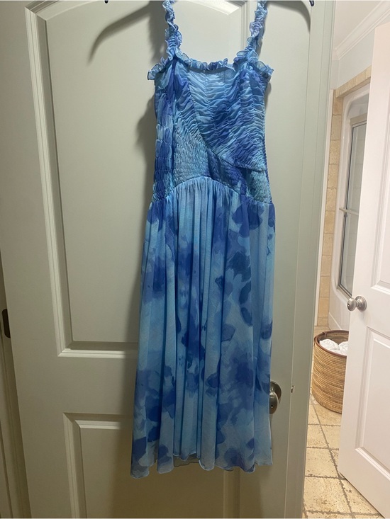 Free People Dresses & Skirts - Free People Blue Watercolor Maxi Dress